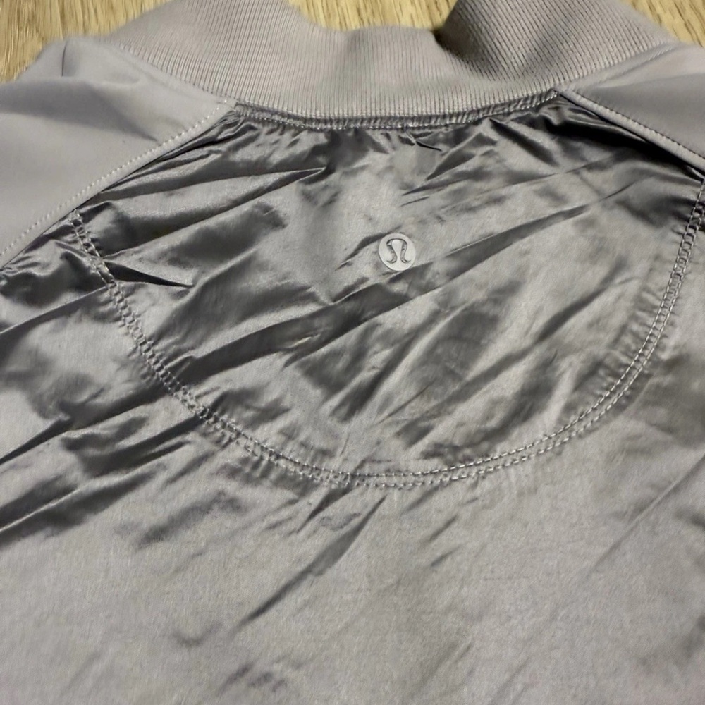 Light Gray Zip-Up Jacket - image 6